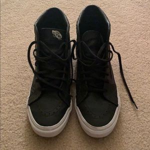 High top leather vans